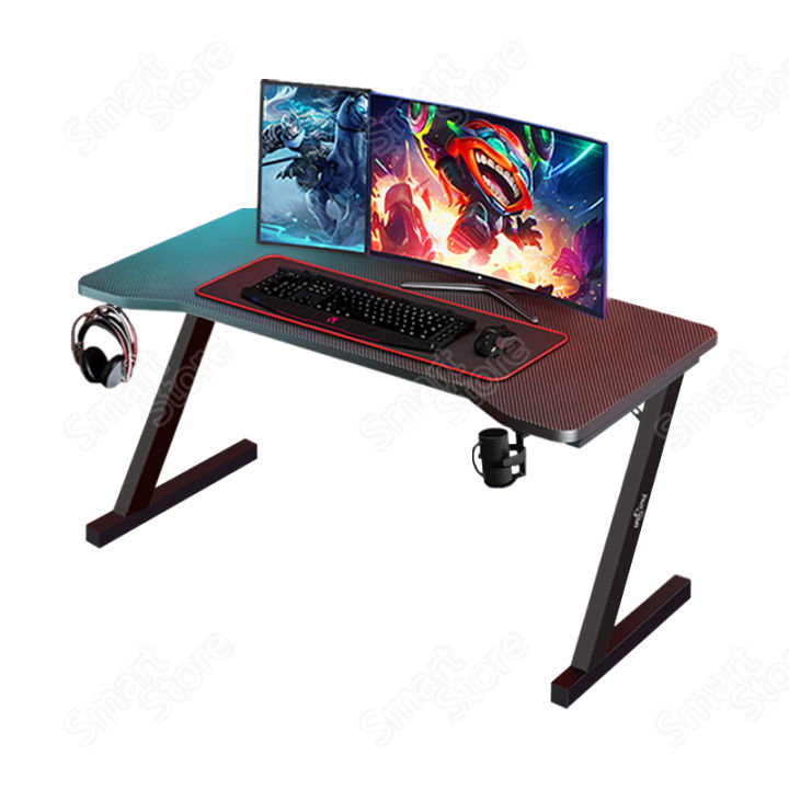 smartstore-โต๊ะ-โต๊ะคอมพิเตอร์-โต๊ะเกมมิ่ง-gaming-table-โต๊ะคอม-โต๊ะคอมพิวเตอร์-rgb-โต๊ะเกม-โต๊ะทำงาน-โต๊ะคอมเกมมิ่ง-มีไฟ-rgb-มีรูปทรงขาz-มีไฟ-ledสวย