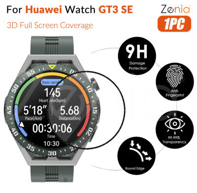 Zenia 1ชิ้นอะไหล่20D HD แบบเต็มจอขอบโค้งปกป้องทุกส่วนของเครื่องป้องกันนาฬิกาฟิล์มสำหรับหัวเว่ย Huawei Watch GT3 SE GT 3 SE นาฬิกากีฬาอัจฉริยะ HD 9H 3D แก้วป้องกันป้องกันการแผ่นฟิล์มกันรอยอุปกรณ์เสริม