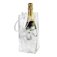 1pc PVC Wine Bottle Ice Bag Anti-leakage Transparent Bar Refrigerated Champagne Red Wine Bottle Ice Tote Bag