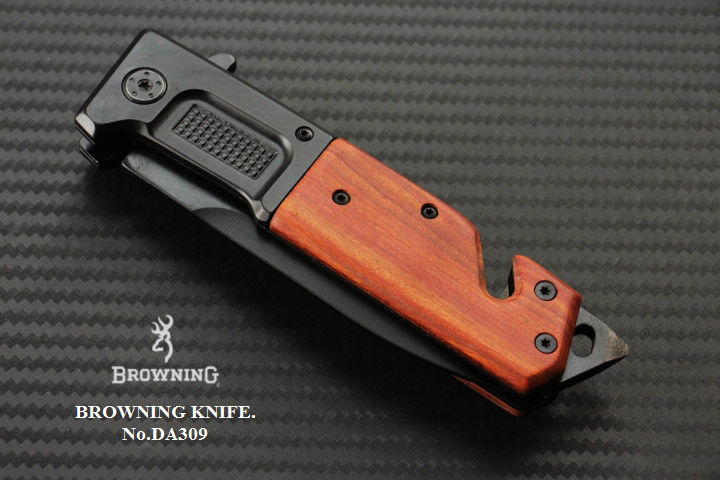 มีดพับ-browning-da309-stainless-steel-มีดsurvival-knife-ด้ามไม้