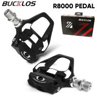 BUCKLOS R8000 เหยียบ Clipless จักรยานเหยียบแพลตฟอร์ม Fit SPD SL ระบบไนลอน Professional เหยียบสำหรับจักรยาน Part-nxfnxfnxghnxgb