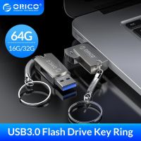 ORICO 3.0 USB Flash Drive 64GB 32GB 16GB USB 3.0 Metal Flash Memory USB Stick With Key Ring Storage Flash Disk Flash Drive флешк