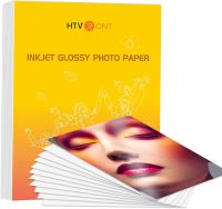 ✔❀▪ HTVRONT 100 Sheets 8.5X 11inch Glossy 135gsm Inkjet Printer Photo Paper for Chip Packages Bag Paper Instant Dry Ink Photos Paper