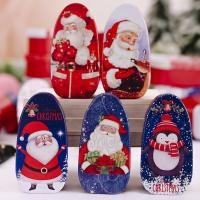 Christmas Santa Snowman Ornament Cookie Jar Candy Storage Box Childrens Gift container food storage Storage Boxes