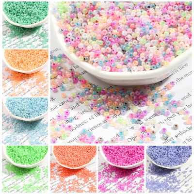 สีสัน500-1000Pcs 2/3มม.คริสตัลกลมลูกปัดแก้วตัวเว้นระยะเมล็ดลูกปัด DIY เครื่องประดับทำสร้อยคอสร้อยข้อมือ