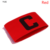 YUE 1 pcs ฟุตบอลฟุตบอลปลอกแขนผู้นำการแข่งขัน Captain armband ปรับได้