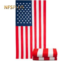 USA Flag Travel Beach Towel Microfiber 70x140cm Quick Dry Absorbent Super Soft Washcloth Swim Spa Sports Bath Towel for Adults Towels