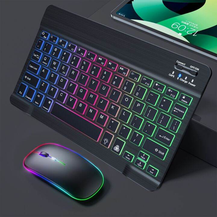 Wireless Keyboard Bluetooth Keyboard And Mouse Mini Backlit Mouse