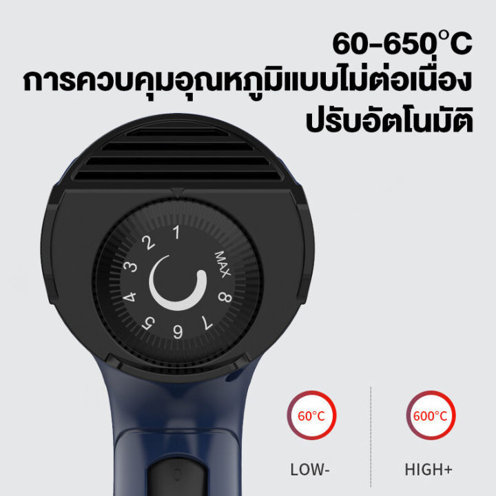 qili-เครื่องเป่าลมร้อน-2000-วัตต์-ปรับได้-8-ระดับ-60-c-650-c-ปืนเป่าลมร้อน-ไดร์เป่าลมร้อน-เครื่องเป่าฟิล์ม-ที่เป่าลมร้อน-เป่าลมร้อน-ปืนลมร้อน-หัวเป่าลมร้อน