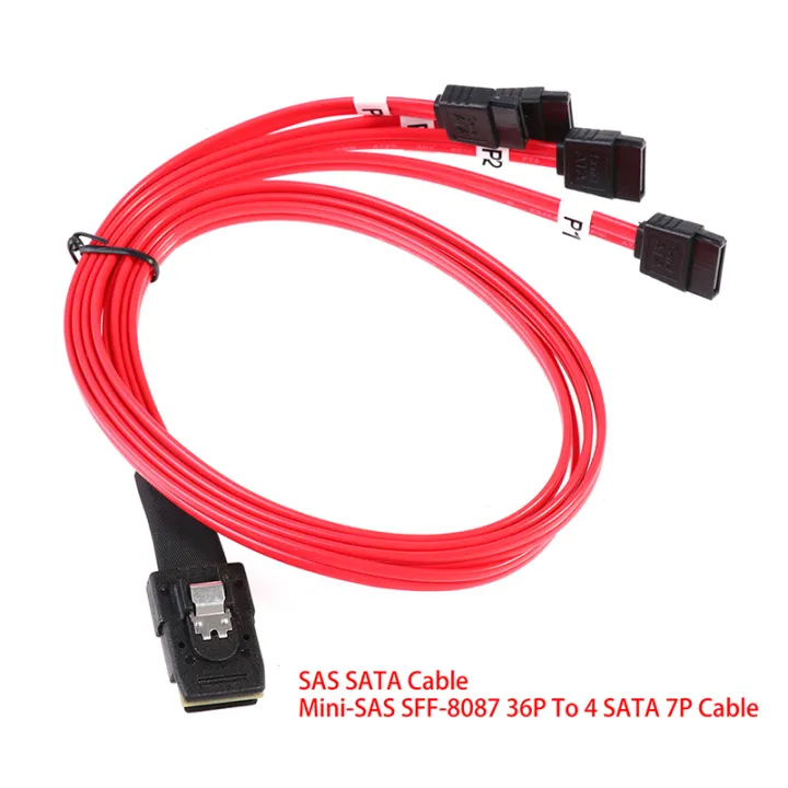 SAS SATA Cable MiniSAS SFF8087 36P To 4 SATA 7P Cable HDD Hard Drive