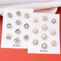 【DT】hot！ 5PCS Metal Plating Magnetic Hijab Clip Safe Brooch Luxury Accessory No Hole Pins for Muslim Scarf