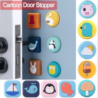 1Pc Silicone Self Adhesive Door Stopper Silencer Crash Pad Cute Cartoon Silicone Self Adhesive Wall Protector Silencer Crash Pad Decorative Door Stops