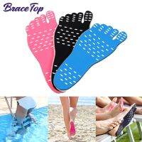 【YF】 BraceTop Beach Swim Pool Adhesive Anti Slip Invisible Foot Pads Insulation Protection Mats Barefoot Insoles Stickers Shoes