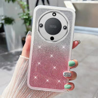 เคสโทรศัพท์กากเพชรสำหรับ Huawei Honor X9A 5G X9 X9 5G X8 X8 5T X7 X6 70 90 50เคสรวมทุกอย่างแวววาวแบบนิ่มสำหรับเลนส์ฟิล์มป้องกันฝาครอบกันกระแทก