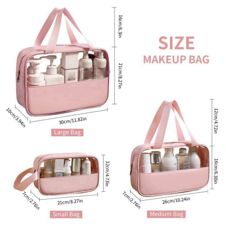 patchwork-cosmetic-bag-makeup-storag-bag-translucent-large-capacity-bath-bag-waterproof-travel-storage-bag