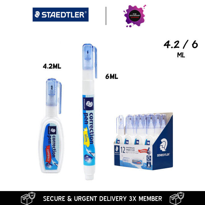 Staedtler Correction Pen 4.2ml/6ml Liquid Paper Student School Office