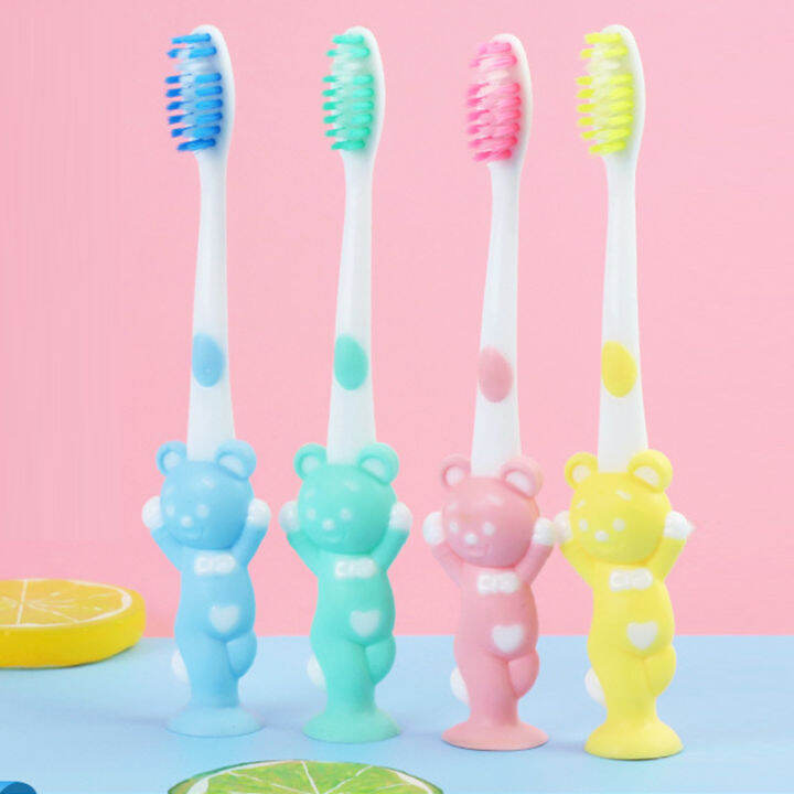 IP 4 pcs brushes for kids children's cute cartoon plastic handle brush ...