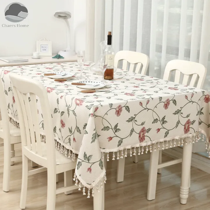 Rectangular Tablecloth Flower Style, Decorator Round Table Covers