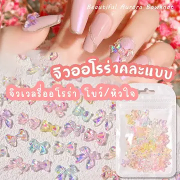 กล่องพลาสติก ใส่ของแต่งเล็บ 42 ช่อง ใส่อุปกรณ์ทำเล็บ แต่งเล็บ โลหะ จิว โบ  ดอกไม้ สำหรับแต่งเล็บ