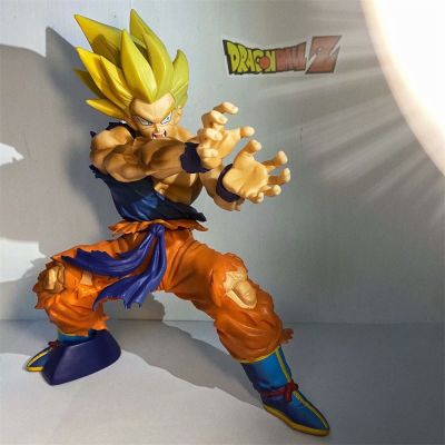 Dragon Ball Z Goku Figure Toy 20th Anniversary Goku Super Saiyan Anime Figurines Battle Form Decoration Holiday Gift