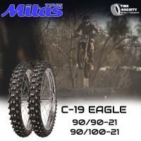 MITAS รุ่น C-19 EAGLE ขนาด 90/90-21 , 90-100-21 ยางหน้าที่ใช้แข่งขัน