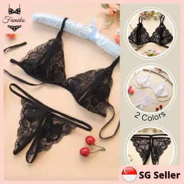 SG seller】Sexy lingerie/lace bra and panties set/sleepwear