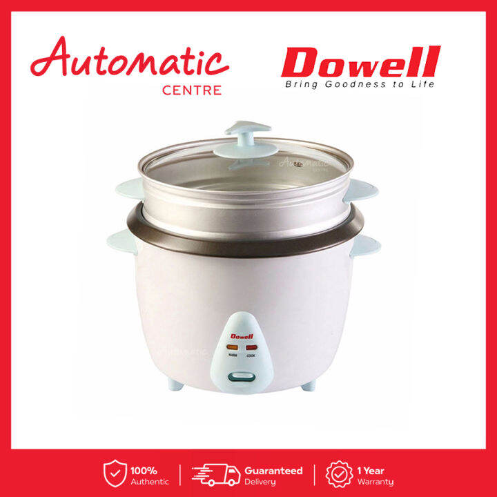Dowell RC 100S 10 Cups Rice Cooker with Steamer 700 watts Lazada PH