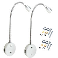 DC 12V 24V Silver LED Hoses Touch Wall Lamp With USB Port Flexible Home Ho Bedside Reading Lamps Modern Fashion Book Light