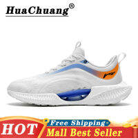 HUACHUANG รองเท้าวิ่งสำหรับผู้ชายและผู้หญิง Ultra Light Shock Absorption รองเท้าวิ่งผู้ชายและผู้หญิง Hollowed Out ตาข่าย Breathe