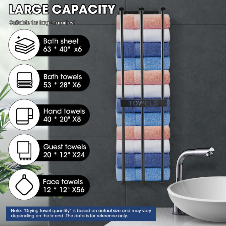 ชั้นวางผ้าเช็ดตัวติดผนัง-ที่เก็บผ้าเช็ดตัวติดผนัง-ชั้นวางผ้าเช็ดตัวในห้องน้ำ-75-ซม-สามารถเก็บผ้าเช็ดตัวขนาดใหญ่-6-ชิ้น-ชั้นวางผ้าเช็ดตัว-3-ชิ้น-ชั้นวางผ้าเช็ดตัวสำหรับรีดผ้าเช็ดตัว-ชั้นวางผ้าเช็ดตัวสำ