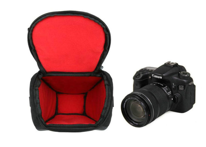 กล้องที่มีไฟใหม่กระเป๋ากล้องกระเป๋าสะพายไหล่สำหรับสำหรับ-dslr-slr-canon-70d-80d-90d-60d-600d-1100d-6d-550d-ฯลฯ-ru