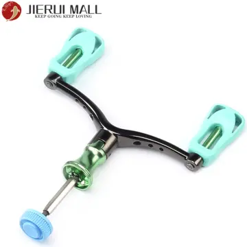 Spinning Reel Handle Metal Fishing Spinning Reels Crank Handle Replacement  Part with Plastic Rotatable Grip Knob