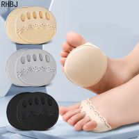 RHBJ 2pcs/set Five Toes Forefoot Pads for Women High Heels Half InsolesSilicone Insoles Gel Insoles Breathable Foot Care Tool Shoes Accessories