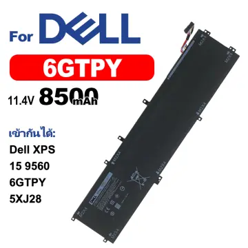 Battery Dell XPS 15 รุ่น 9560, 9570 6-Cell, 97Wh แบตเตอรี่ 6GTPY