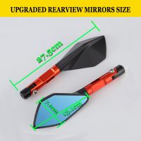 Motorcycle Side Mirrors Anti-Glare Blue Lens Rearview Mirrors For KTM DUKE 390 125 200 250 790 890 Duke Motorbike Accessories