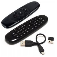 ✵ C120 RGB 7 Backlight Fly Air Mouse Wireless Backlit Keyboard G64 Rechargeable 2.4G Smart Remote Control for Android Tv Box