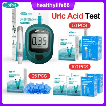 Gout Test Kit Easy Life Uric Acid Glucose, & Cholesterol Meter + 25 Uric  Strips