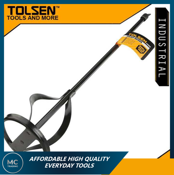 Tolsen Paint Cement Mixer HEX Shank 600x100x10mm Powder Coated 40099
