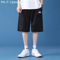 ▥✙☄ Adidas Clover Mens Shorts Summer New Trend Ins Loose Sports Pants Tide Brand Korean Casual Five-Point Pants Men