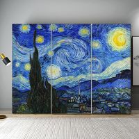 Van Gogh Starry Sky บทคัดย่อสไตล์คลาสสิกผ้าใบ Art พิมพ์ภาพวาดโปสเตอร์ภาพผนังสำหรับตกแต่งบ้าน