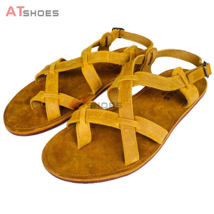 Dép Sandal Unisex cao cấp Da Bò Thật Sandal xỏ ngón nam nữ chuẩn ...