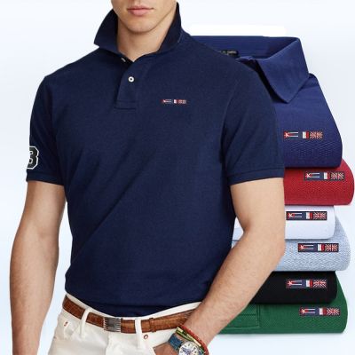 เสื้อโปโลแขนสั้นคอตตอน100% สำหรับผู้ชาย,เสื้อโปโล PL811เสื้อชายใหม่คุณภาพสูง
