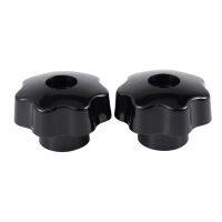 2 Pcs M10 Female Thread Nuts 50mm Plastic Star Head Clamping Knob Grip