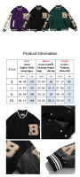 利WOMA Couple casual embroidery baseball uniform jacket Male autumn ins tide brand hip-hop pu leather stitching casual couple bomber jacket