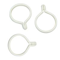 【LZ】 10Pcs Window Shower Curtain Rod Rings With Drapery Hook Eyelet Accessories