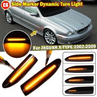 Dinâmico LED Side Marker Light Seta Turn Signal Lâmpada Indicadora Blinker Fit para Jaguar X-TYPE 2002 2003 2004 2005 2006-2009 2pcs