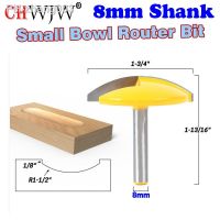 1PC 8mm Shank Small Bowl Router Bit - 1-1/2 Radius - 1-3/4 Wide door knife Woodworking cutter - ChWJW 16170m