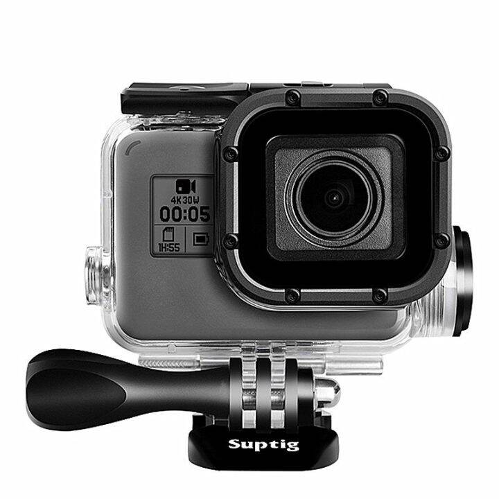 ตัวเรือนซองกันน้ำเคสห่อหุ้มสายชาร์จมอเตอร์ไซค์สำหรับ-gopro-hero-5-6-7-black-go-pro