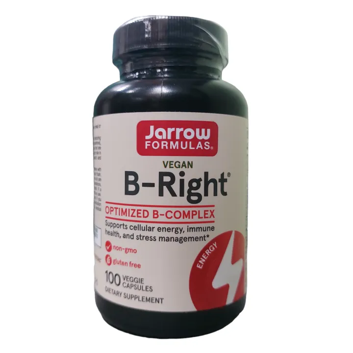 Jarrow Formulas Vitamin B-Complex B-Right, 100 Veggie Caps With ...