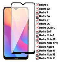 กระจกป้องกัน9D สำหรับ Xiaomi Redmi 8A 9AT 9A 9C อุปกรณ์ป้องกันกระจกกันรอยของ NFC Redmi Note 8 9 10 Pro 8T 9T 9S ฟิล์มป้องกัน